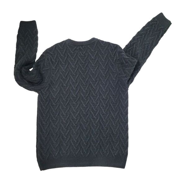 2/$20 Zara Top Fashion Black Crewneck Sweater Size: M - Picture 5 of 5